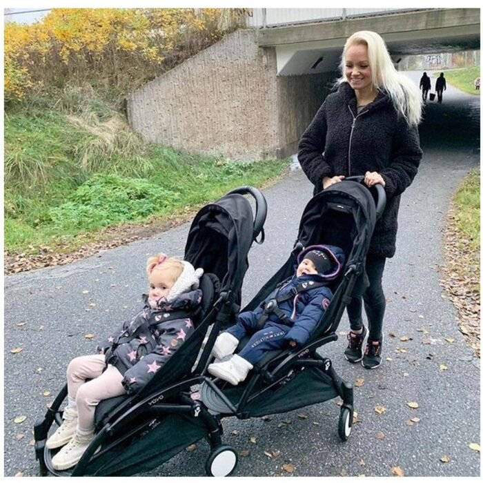 Babyzen YOYO Connect Double Stroller 6+ / 6+ Bundle - Black / Black - Image 3