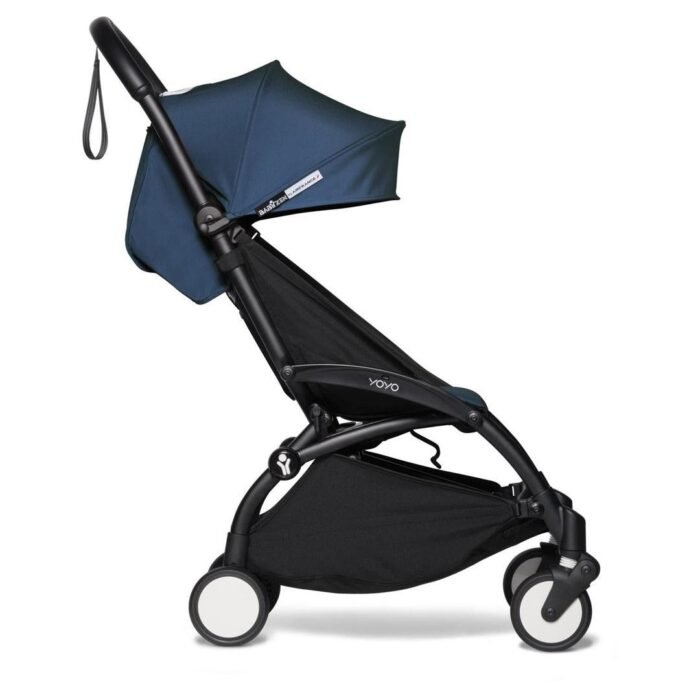 Babyzen YOYO2 Ultra Compact 6+ Stroller - Black / Air France Blue - Image 3