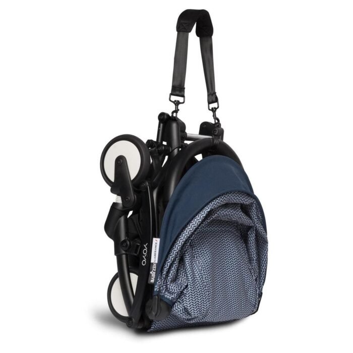 Babyzen YOYO2 Ultra Compact 6+ Stroller - Black / Air France Blue - Image 7