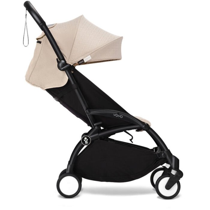 Stokke YOYO³ Stroller - Bonpoint Beige On Black - Image 5