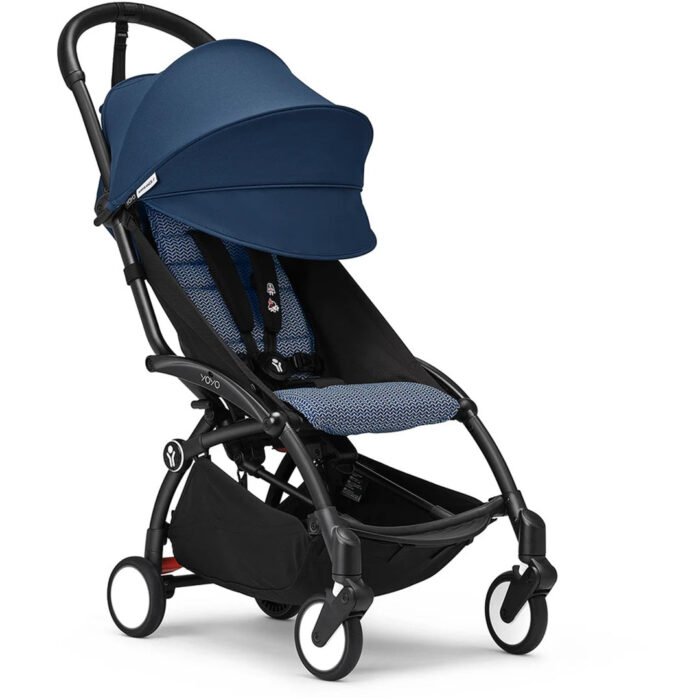 Stokke YOYO³ Stroller  - Air France Blue On Black - Image 7
