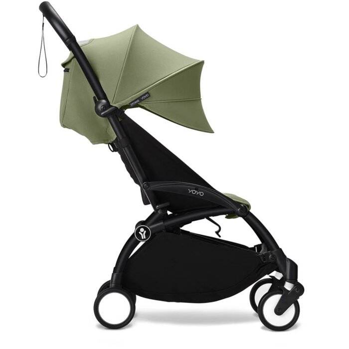 Stokke YOYO³ Stroller - Olive On Black - Image 8