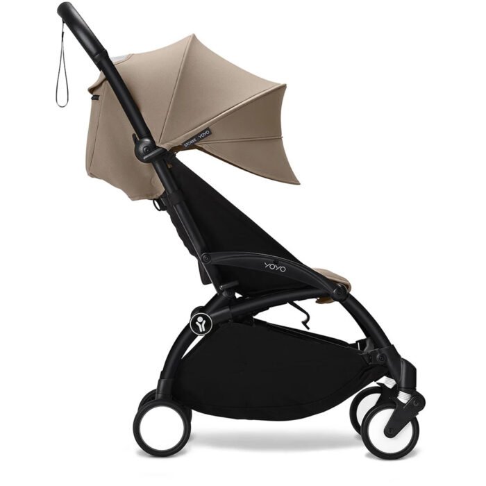 Stokke YOYO³ Stroller - Taupe On Black - Image 5