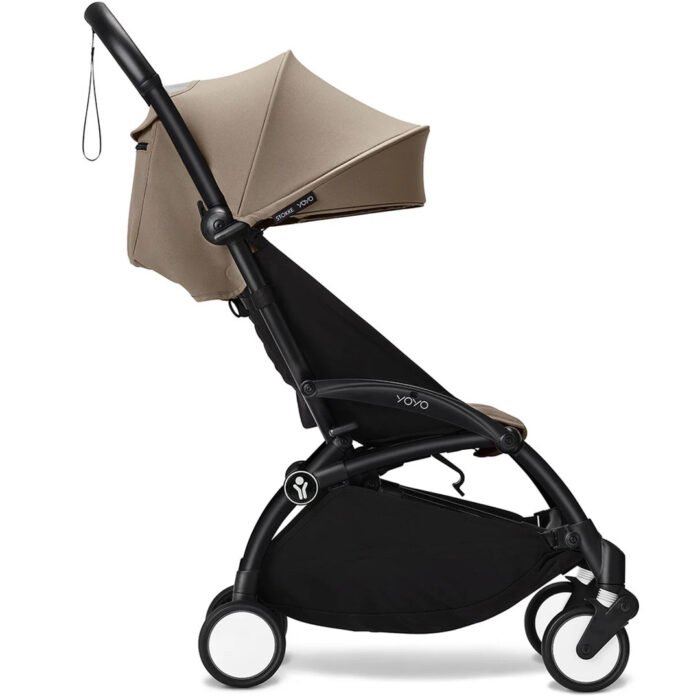 Stokke YOYO³ Stroller - Taupe On Black - Image 6