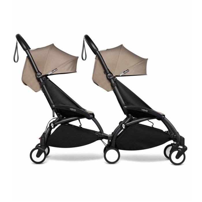 Babyzen YOYO Connect Double Stroller 6+ / 6+ Bundle - Black / Taupe - Image 2