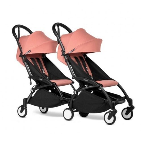 Babyzen YOYO Connect Double Stroller 6+ / 6+ Bundle - Black / Ginger