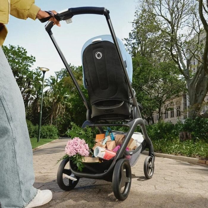 Bugaboo Dragonfly Complete Lightweight Compact Stroller - Graphite / Midnight Black / Skyline Blue - Image 5