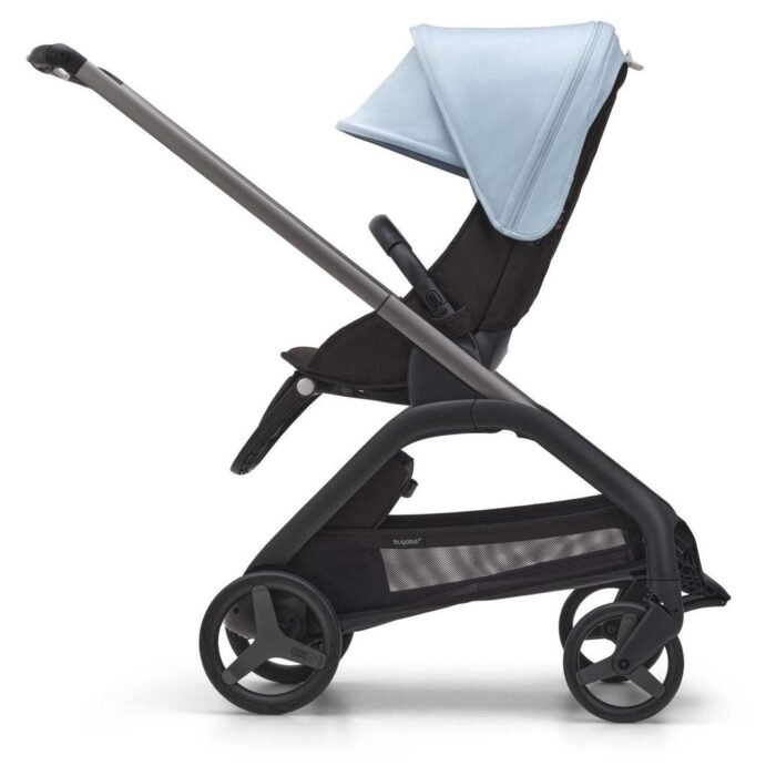 Bugaboo Dragonfly Complete Lightweight Compact Stroller - Graphite / Midnight Black / Skyline Blue - Image 2