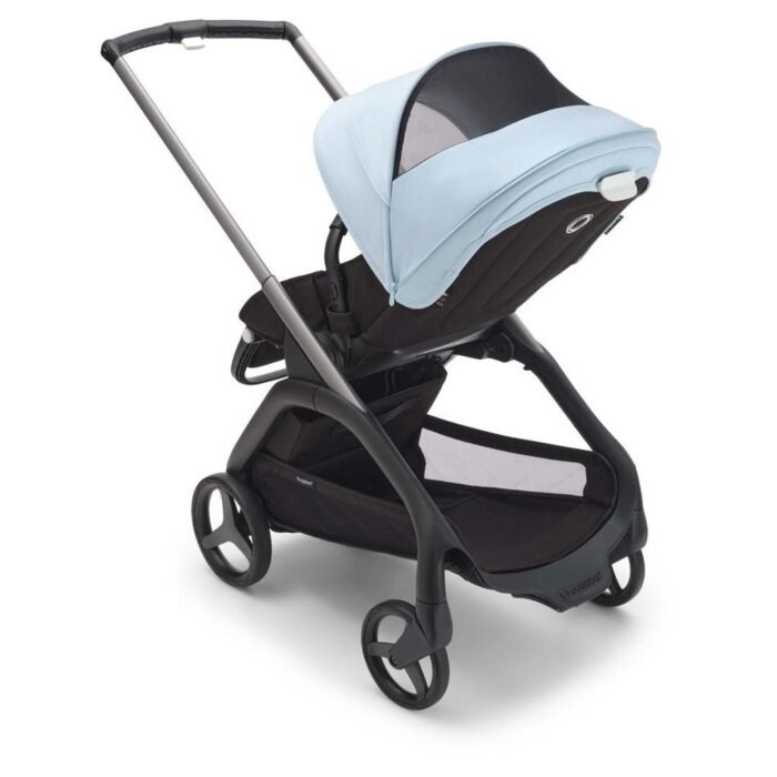 Bugaboo Dragonfly Complete Lightweight Compact Stroller - Graphite / Midnight Black / Skyline Blue - Image 4