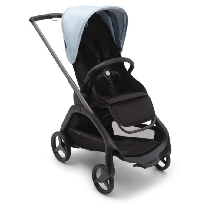 Bugaboo Dragonfly Complete Lightweight Compact Stroller - Graphite / Midnight Black / Skyline Blue - Image 3