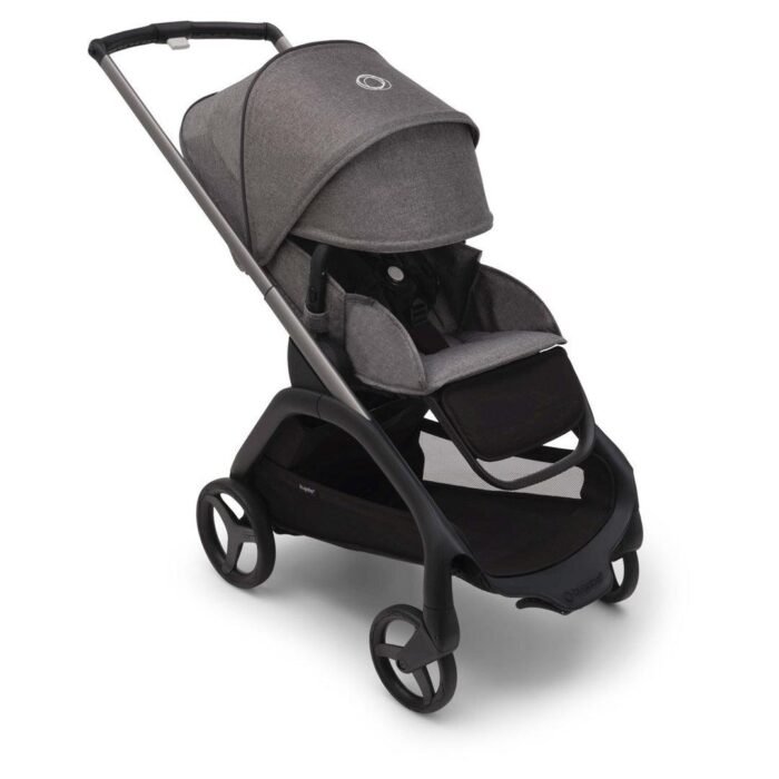 Bugaboo Dragonfly Complete Lightweight Compact Stroller - Graphite / Grey Melange - Image 2